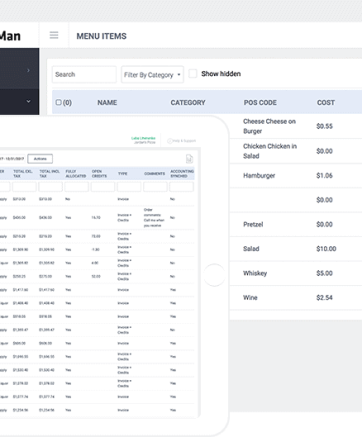 Market Man Restaurant inventory and stocktake